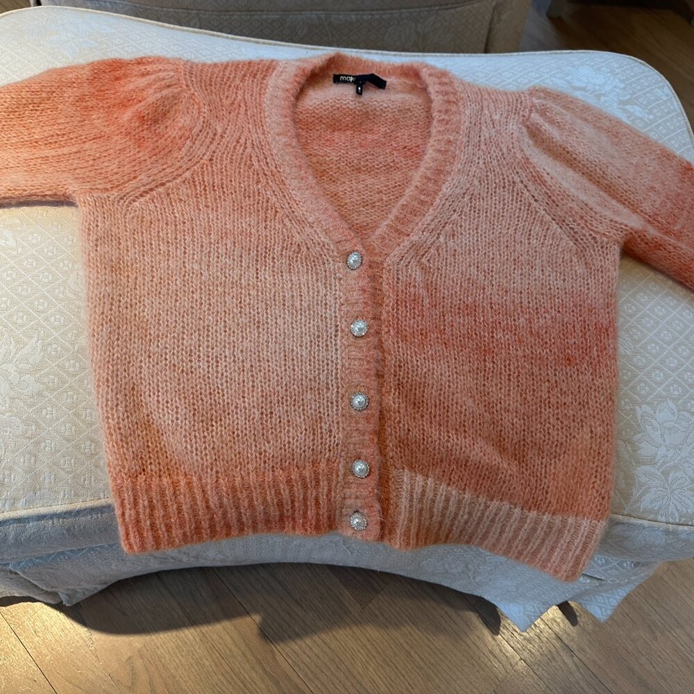 Apricot colored Maje sweater  size 1